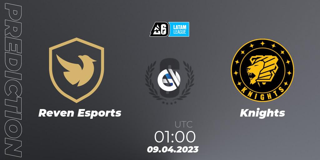 Pronósticos Reven Esports - Knights. 09.04.2023 at 01:00. LATAM League 2023 - Stage 1 - Rainbow Six