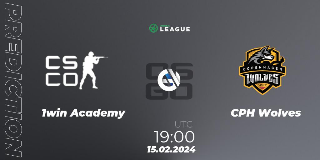 Pronósticos 1win Academy - CPH Wolves. 15.02.2024 at 19:00. ESEA Season 48: Advanced Division - Europe - Counter-Strike (CS2)