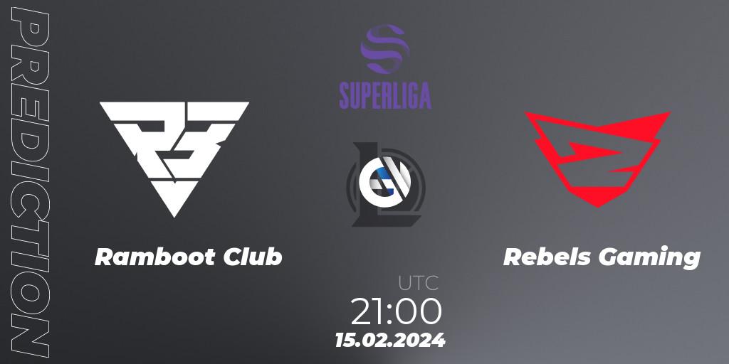 Pronósticos Ramboot Club - Rebels Gaming. 15.02.24. Superliga Spring 2024 - Group Stage - LoL