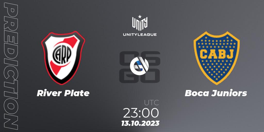 Pronósticos River Plate - Boca Juniors. 14.10.2023 at 00:00. LVP Unity League Argentina 2023 - Counter-Strike (CS2)