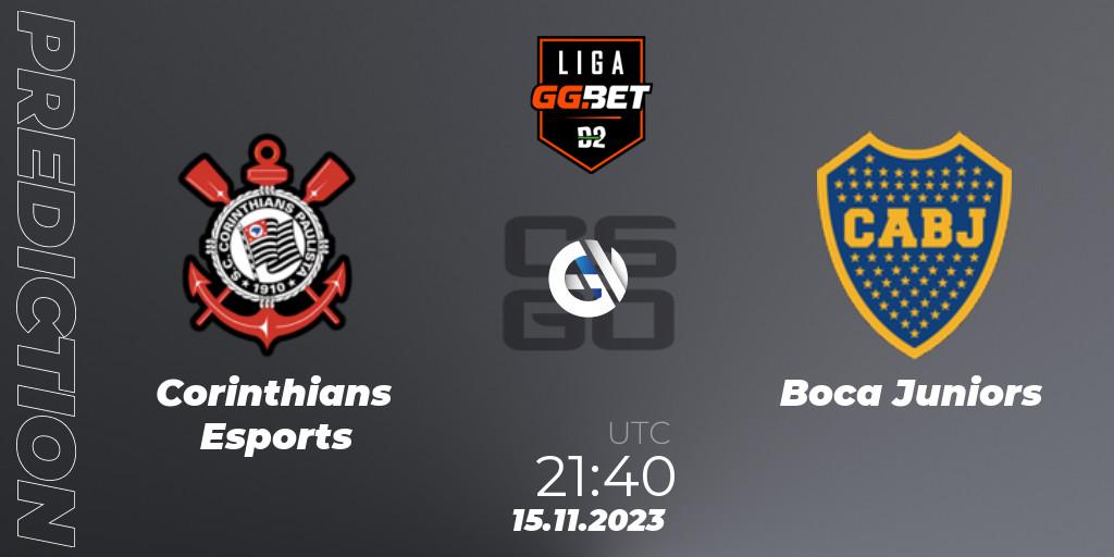 Pronósticos Corinthians Esports - Boca Juniors. 15.11.2023 at 21:40. Dust2 Brasil Liga Season 2 - Counter-Strike (CS2)