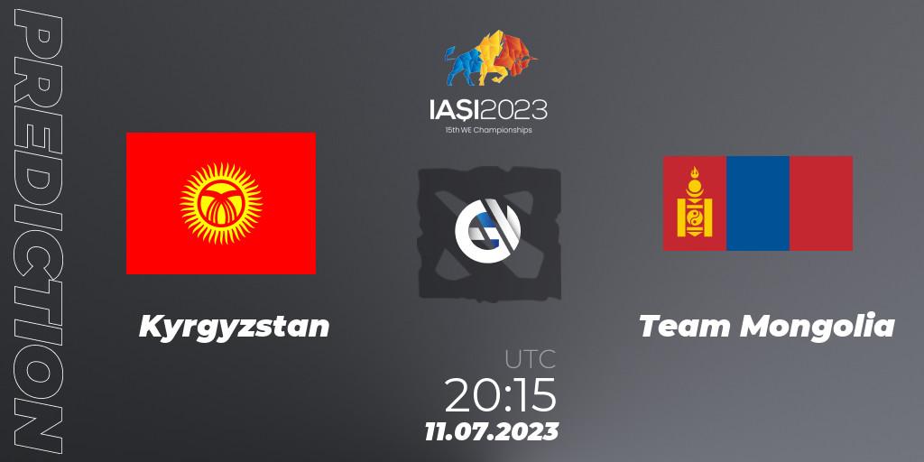Pronósticos Kyrgyzstan - Team Mongolia. 11.07.2023 at 20:15. Gamers8 IESF Asian Championship 2023 - Dota 2