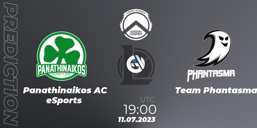 Pronósticos Panathinaikos AC eSports - Team Phantasma. 11.07.23. Greek Legends League Summer 2023 - LoL