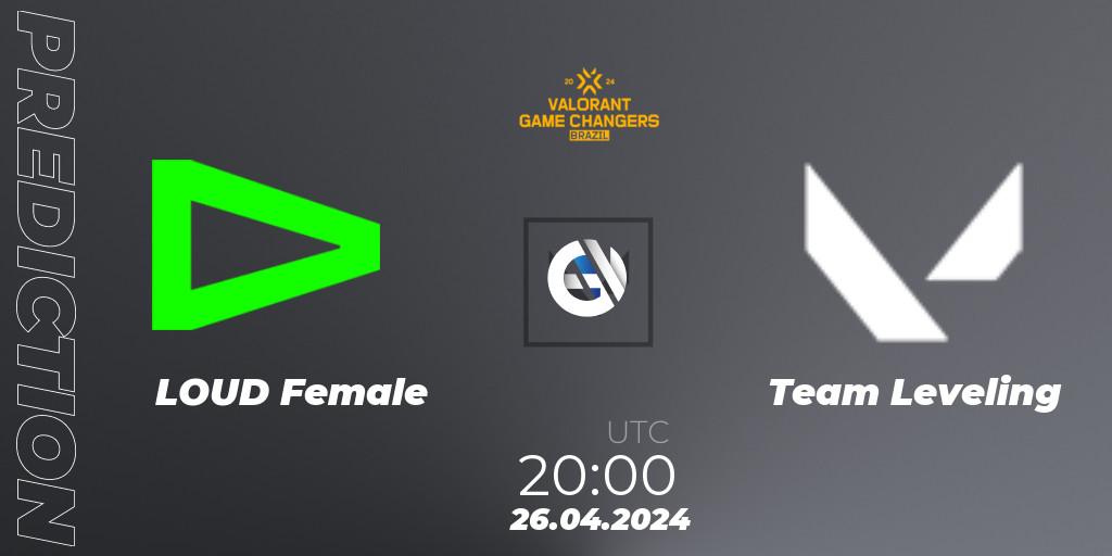 Pronósticos LOUD Female - Team Leveling. 26.04.24. VCT 2024: Game Changers Brazil Series 1 - VALORANT