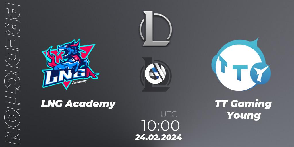 Pronósticos LNG Academy - TT Gaming Young. 24.02.24. LDL 2024 - Stage 1 - LoL