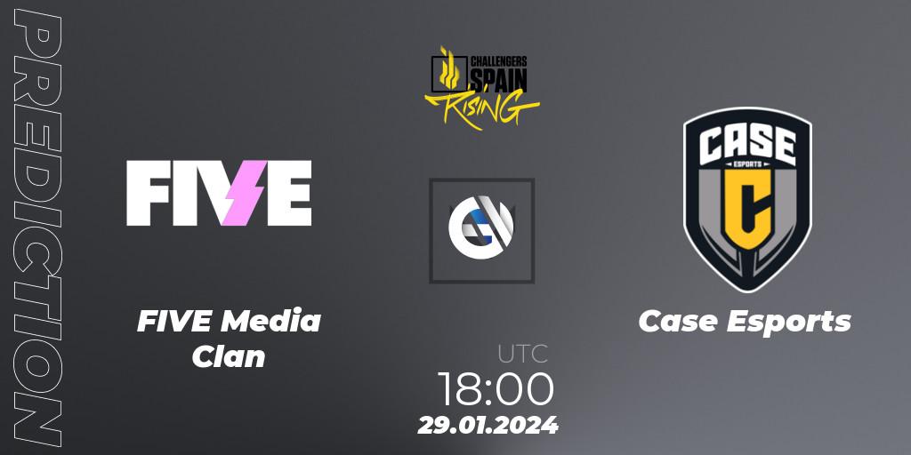 Pronósticos FIVE Media Clan - Case Esports. 29.01.2024 at 17:00. VALORANT Challengers 2024 Spain: Rising Split 1 - VALORANT
