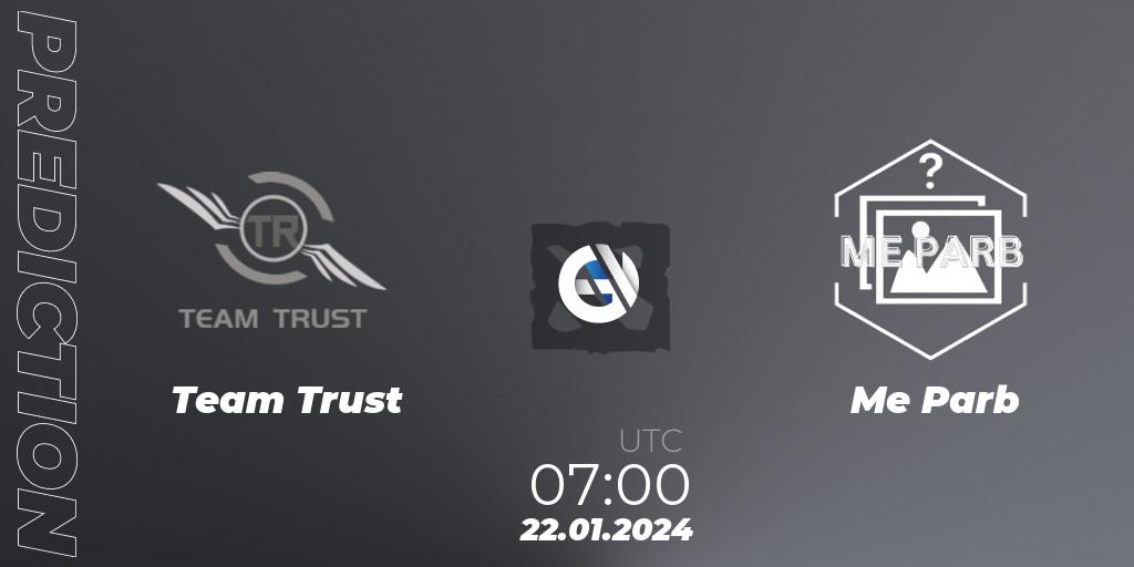 Pronósticos Team Trust - Me Parb. 03.02.2024 at 05:14. New Year Cup 2024 - Dota 2