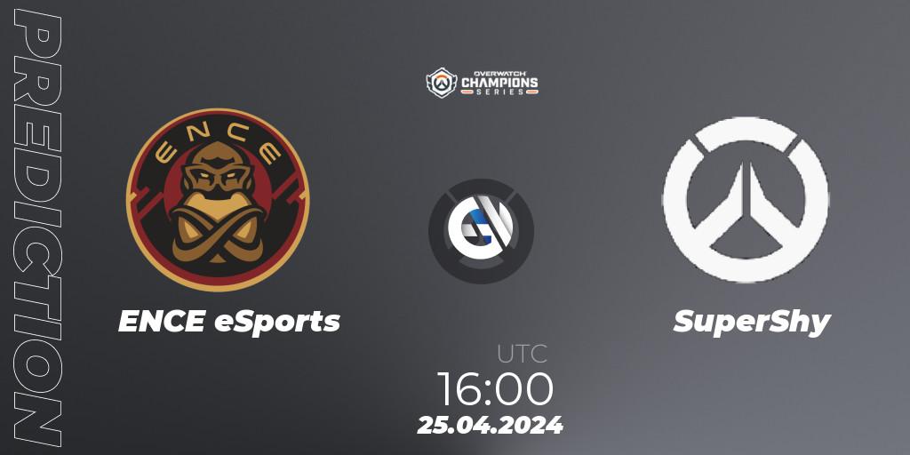 Pronósticos ENCE eSports - SuperShy. 25.04.2024 at 16:00. Overwatch Champions Series 2024 - EMEA Stage 2 Main Event - Overwatch