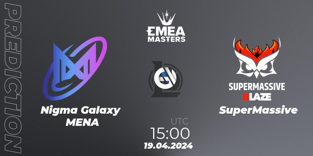 Pronósticos Nigma Galaxy MENA - SuperMassive. 19.04.24. EMEA Masters Spring 2024 - Group Stage - LoL