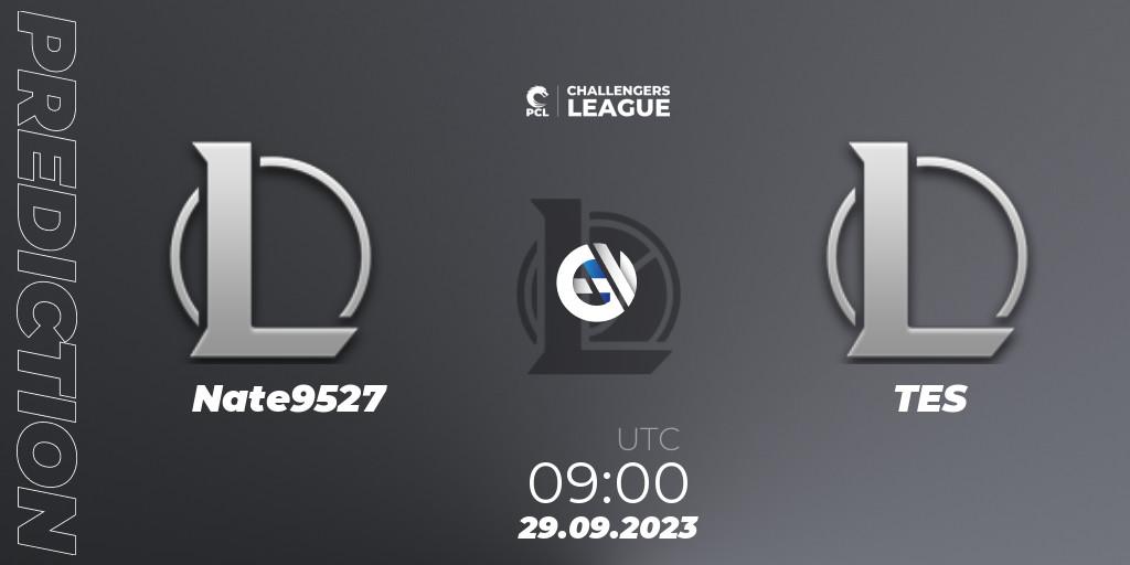 Pronósticos Nate9527 - TES. 29.09.2023 at 09:00. PCL 2023 - Playoffs - LoL