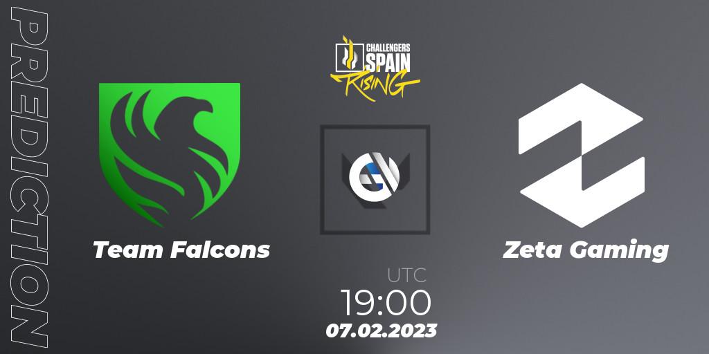 Pronósticos Falcons - Zeta Gaming. 07.02.23. VALORANT Challengers 2023 Spain: Rising Split 1 - VALORANT
