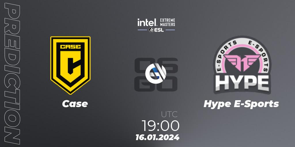 Pronósticos Case - Hype E-Sports. 16.01.24. Intel Extreme Masters China 2024: South American Open Qualifier #2 - CS2 (CS:GO)