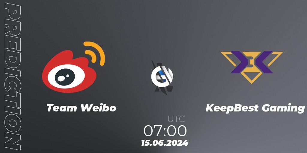 Pronósticos Team Weibo - KeepBest Gaming. 15.06.2024 at 07:00. Wild Rift Super League Summer 2024 - 5v5 Tournament Group Stage - Wild Rift
