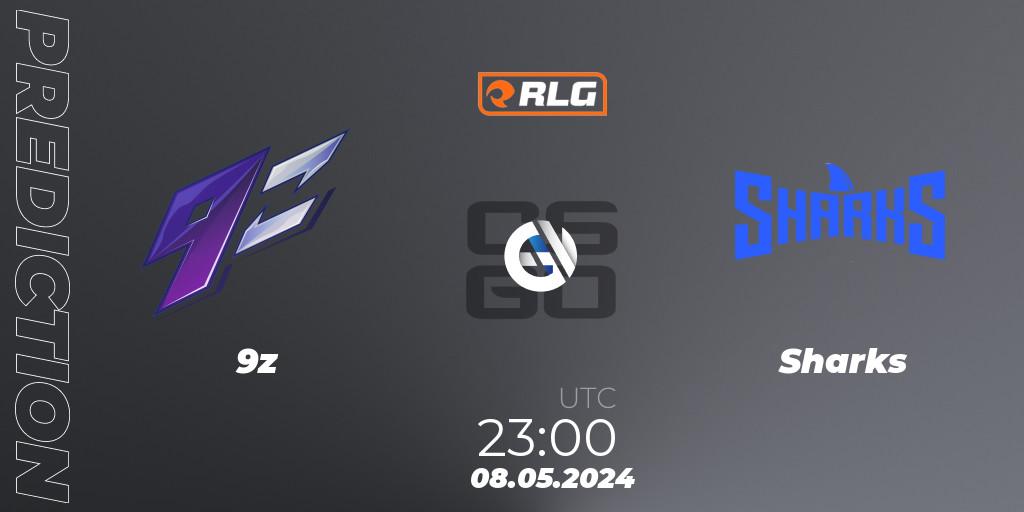 Pronósticos 9z - Sharks. 08.05.2024 at 23:00. RES Latin American Series #4 - Counter-Strike (CS2)