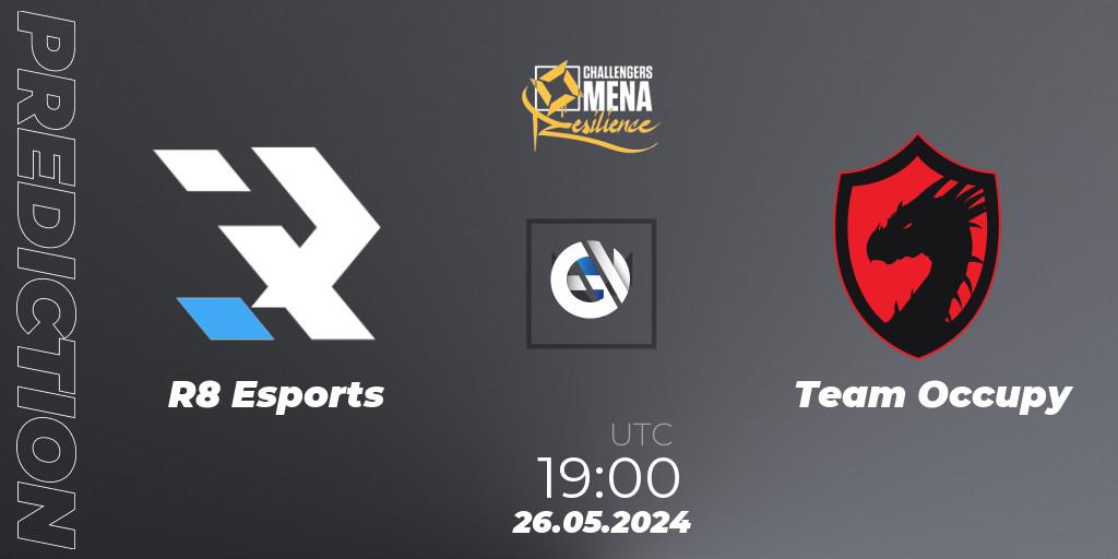 Pronósticos R8 Esports - Team Occupy. 26.05.2024 at 19:00. VALORANT Challengers 2024 MENA: Resilience Split 2 - Levant and North Africa - VALORANT