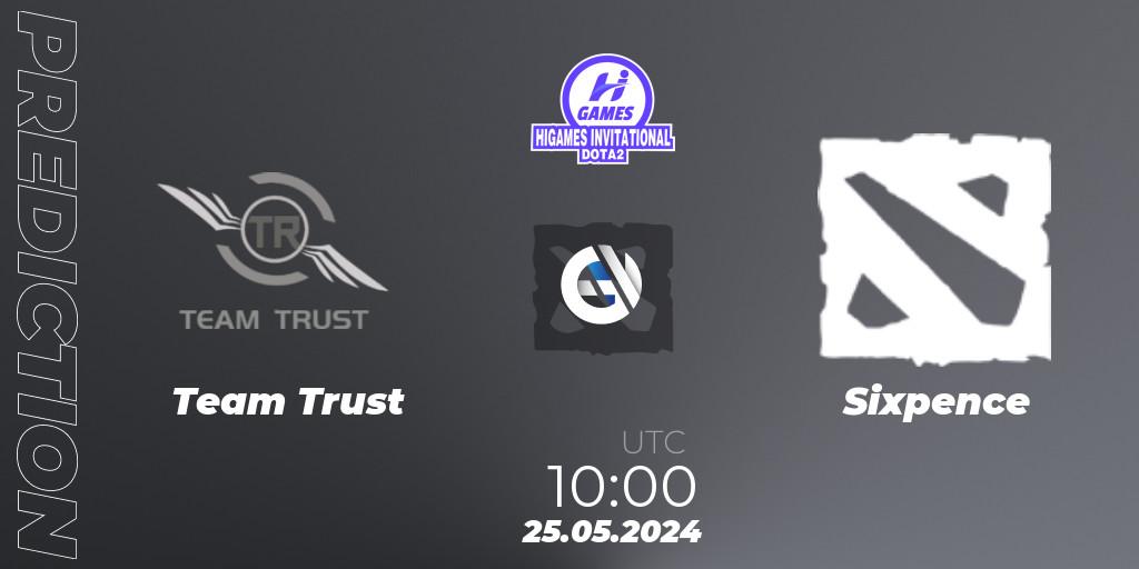 Pronósticos Team Trust - Sixpence. 25.05.2024 at 10:00. HiGames Invitational - Dota 2