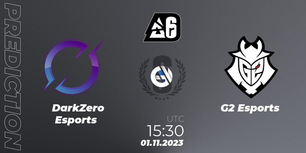 Pronósticos DarkZero Esports - G2 Esports. 01.11.2023 at 17:00. BLAST Major USA 2023 - Rainbow Six