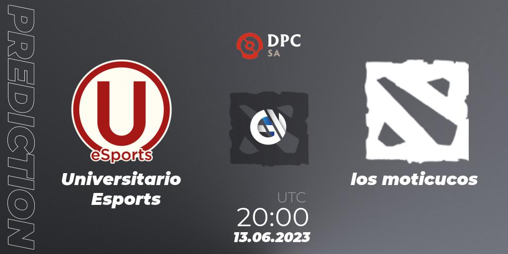 Pronósticos Universitario Esports - los moticucos. 13.06.23. DPC 2023 Tour 3: SA Division II (Lower) - Dota 2