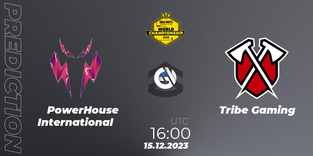 Pronósticos PowerHouse International - Tribe Gaming. 15.12.2023 at 15:15. CODM World Championship 2023 - Call of Duty