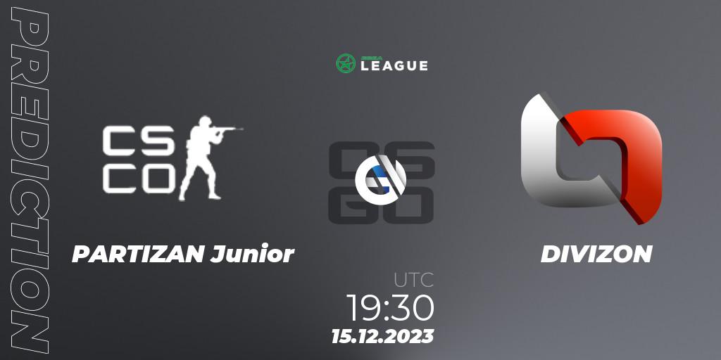 Pronósticos PARTIZAN Junior - DIVIZON. 15.12.23. ESEA Season 47: Intermediate Division - Europe - CS2 (CS:GO)