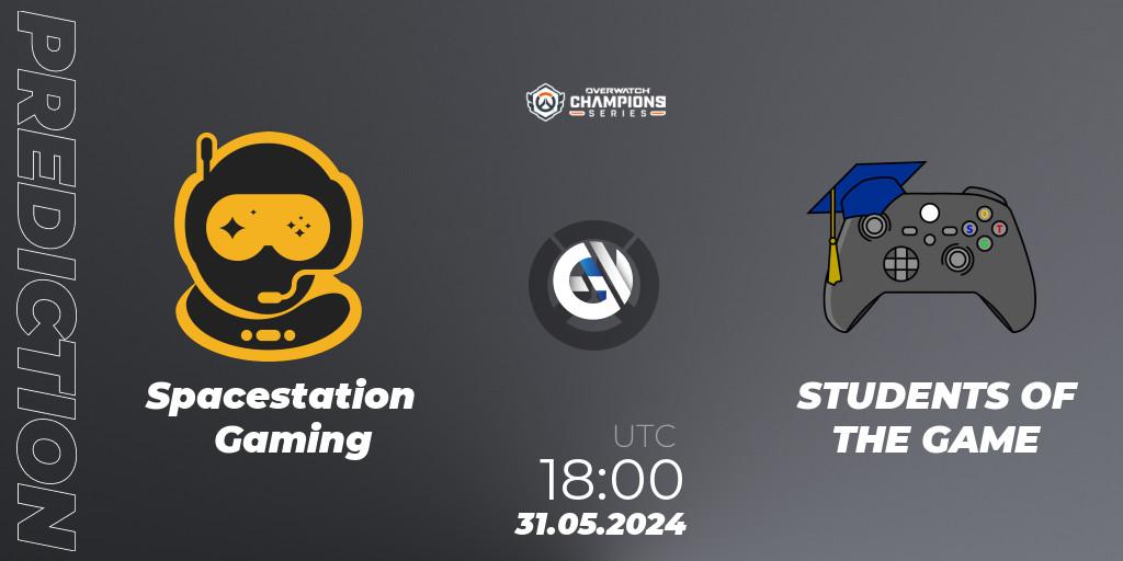 Pronósticos Spacestation Gaming - STUDENTS OF THE GAME. 31.05.2024 at 18:00. Overwatch Champions Series 2024 Major - Overwatch