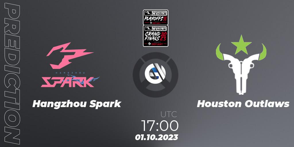 Pronósticos Hangzhou Spark - Houston Outlaws. 01.10.23. Overwatch League 2023 - Playoffs - Overwatch