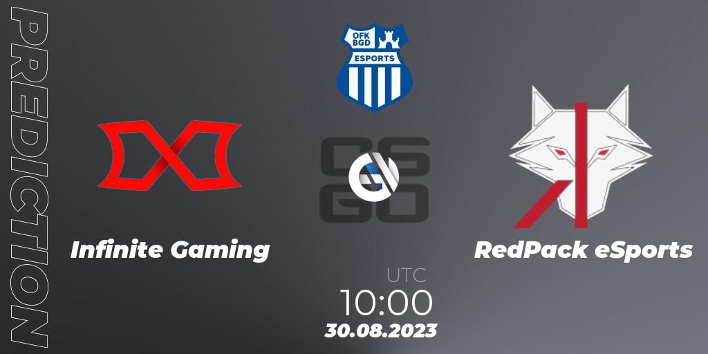 Pronósticos Infinite Gaming - RedPack eSports. 30.08.23. OFK BGD Esports Series #1: Balkan Closed Qualifier - CS2 (CS:GO)