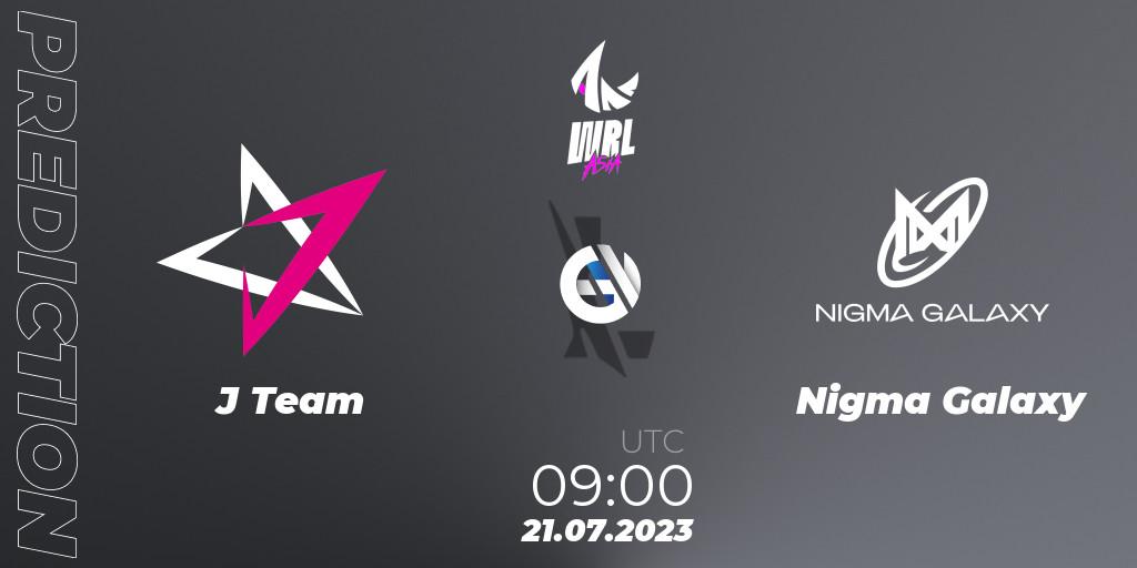 Pronósticos J Team - Nigma Galaxy. 21.07.2023 at 09:00. WRL Asia 2023 - Season 1 - Finals - Wild Rift