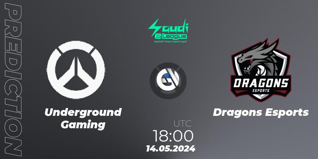 Pronósticos Underground Gaming - Dragons Esports. 14.05.2024 at 19:00. Saudi eLeague 2024 - Major 2 Phase 1 - Overwatch