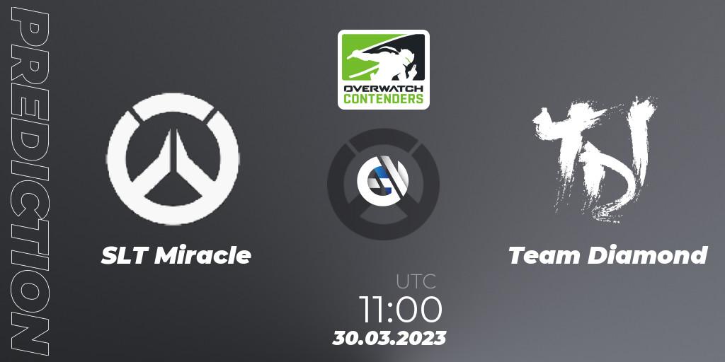 Pronósticos SLT Miracle - Team Diamond. 30.03.2023 at 11:15. Overwatch Contenders 2023 Spring Series: Korea - Overwatch
