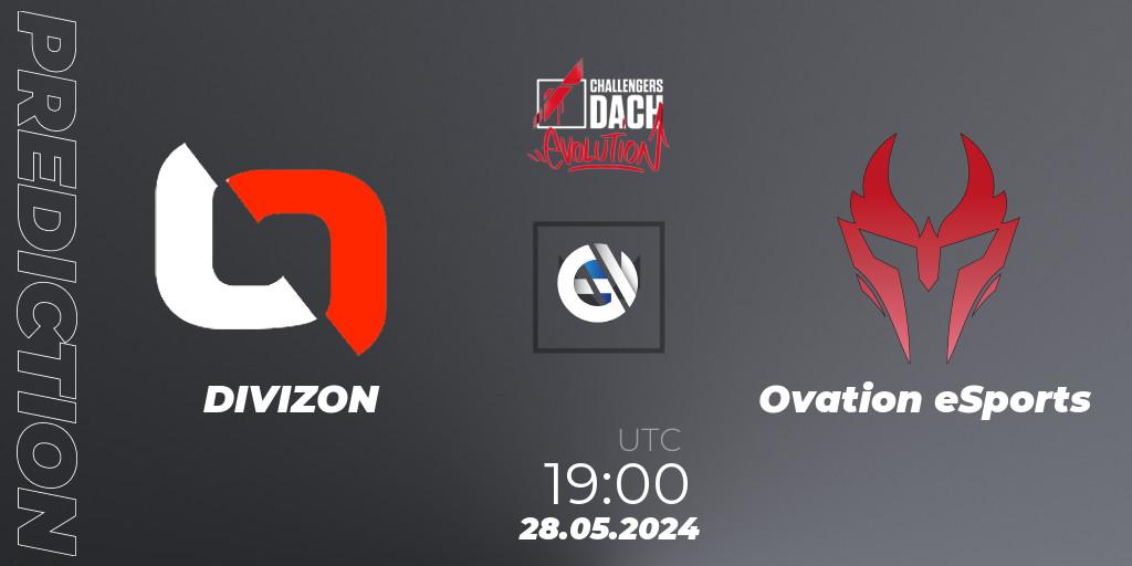 Pronósticos DIVIZON - Ovation eSports. 28.05.2024 at 18:00. VALORANT Challengers 2024 DACH: Evolution Split 2 - VALORANT