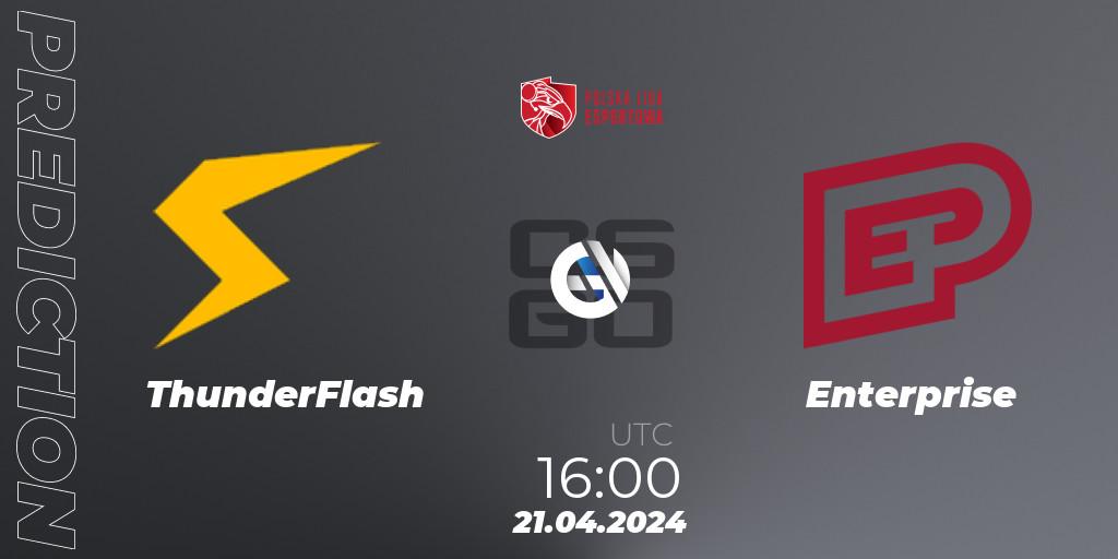 Pronósticos ThunderFlash - Enterprise. 21.04.24. Polska Liga Esportowa 2024: Split #1 - CS2 (CS:GO)