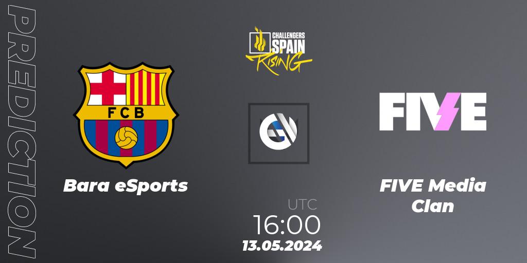 Pronósticos Barça eSports - FIVE Media Clan. 13.05.2024 at 16:00. VALORANT Challengers 2024 Spain: Rising Split 2 - VALORANT