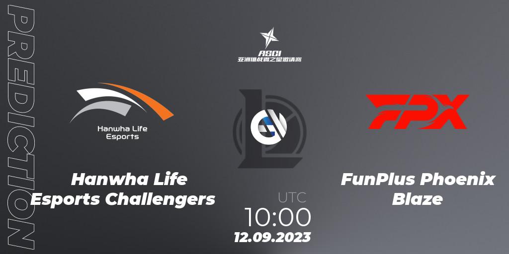 Pronósticos Hanwha Life Esports Challengers - FunPlus Phoenix Blaze. 12.09.23. Asia Star Challengers Invitational 2023 - LoL
