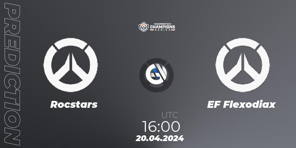 Pronósticos Rocstars - EF Flexodiax. 20.04.2024 at 16:00. Overwatch Champions Series 2024 - EMEA Stage 2 Group Stage - Overwatch