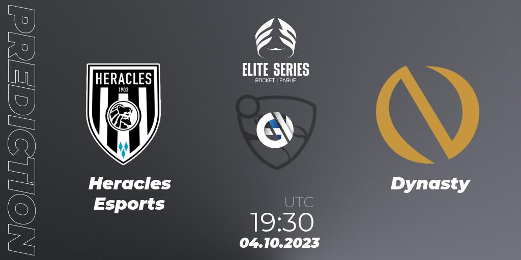 Pronósticos Heracles Esports - Dynasty. 04.10.23. Elite Series Fall 2023 - Rocket League