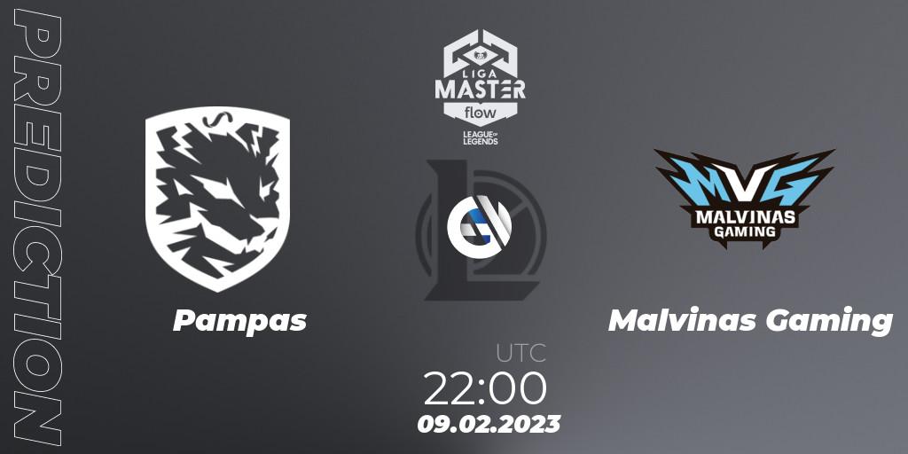 Pronósticos Pampas - Malvinas Gaming. 09.02.23. Liga Master Opening 2023 - Group Stage - LoL