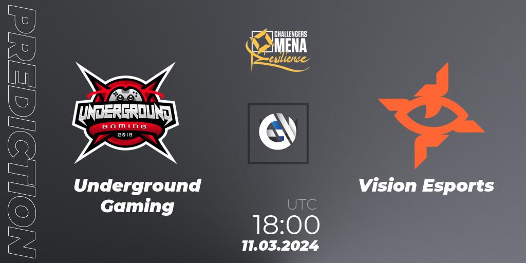 Pronósticos Underground Gaming - Vision Esports. 11.03.2024 at 18:00. VALORANT Challengers 2024 MENA: Resilience Split 1 - GCC and Iraq - VALORANT