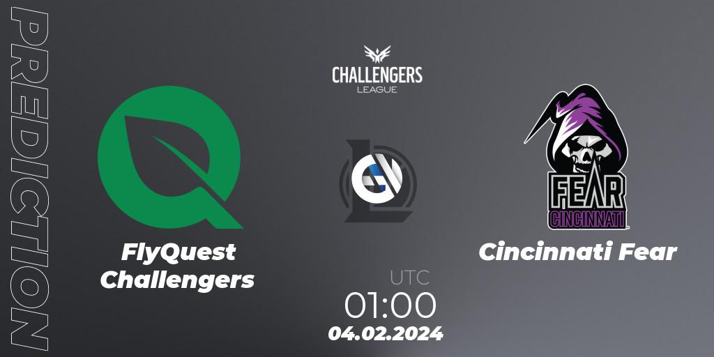 Pronósticos FlyQuest Challengers - Cincinnati Fear. 04.02.24. NACL 2024 Spring - Group Stage - LoL