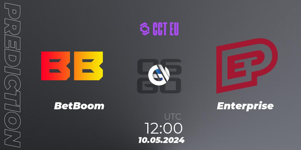 Pronósticos BetBoom - Enterprise. 10.05.2024 at 12:00. CCT Season 2 Europe Series 2 - Counter-Strike (CS2)