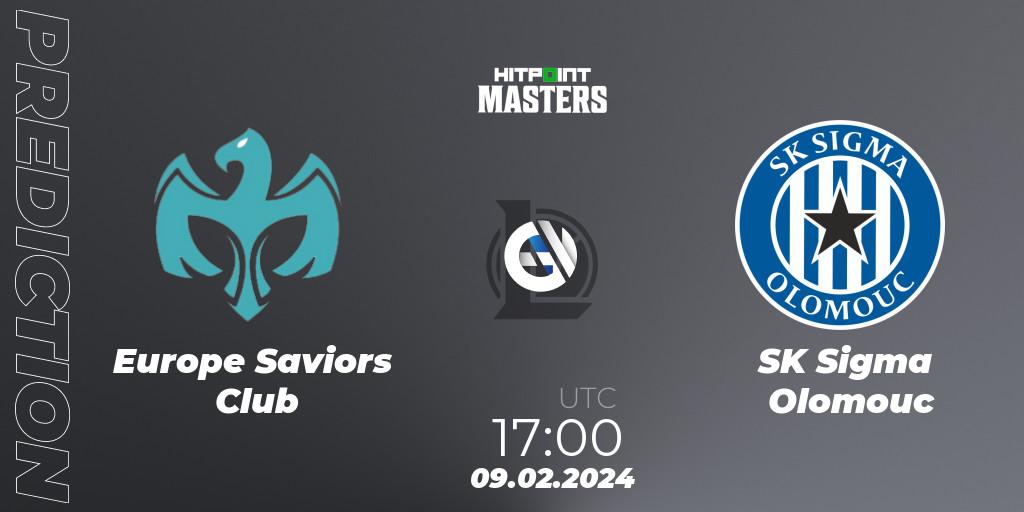 Pronósticos Europe Saviors Club - SK Sigma Olomouc. 09.02.2024 at 17:00. Hitpoint Masters Spring 2024 - LoL