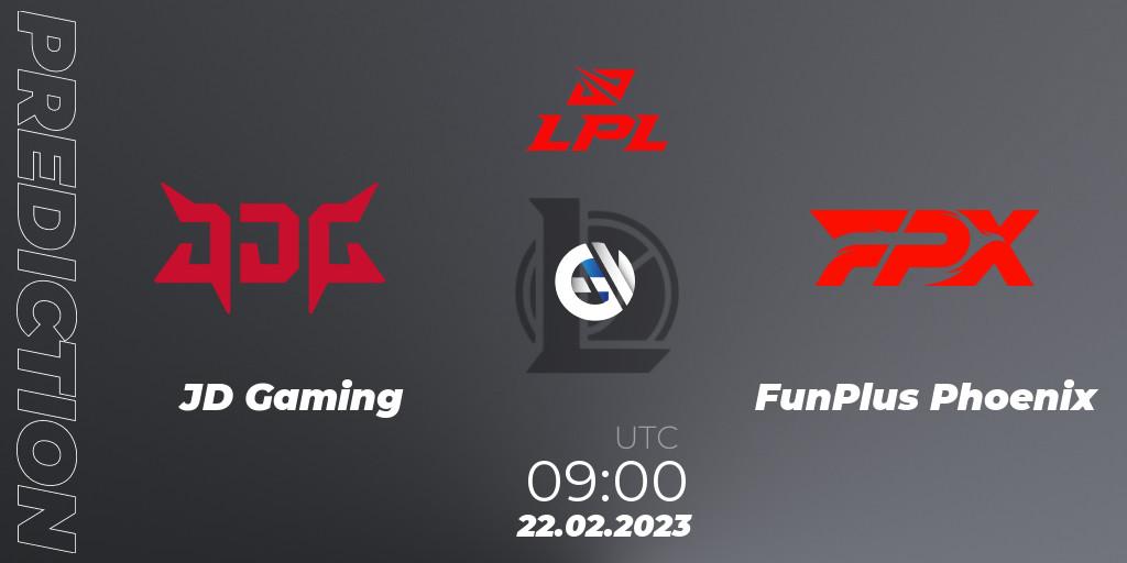 Pronósticos JD Gaming - FunPlus Phoenix. 22.02.23. LPL Spring 2023 - Group Stage - LoL