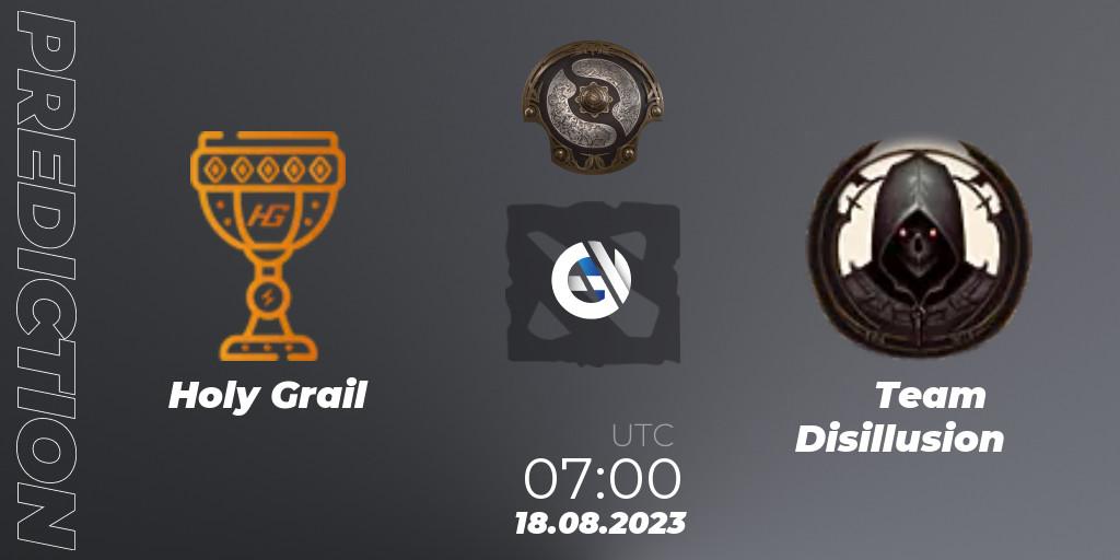 Pronósticos Holy Grail - Team Disillusion. 18.08.23. The International 2023 - China Qualifier - Dota 2