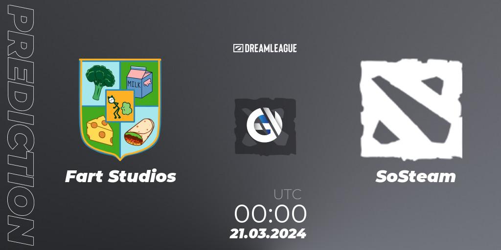 Pronósticos Fart Studios - SoSteam. 21.03.24. DreamLeague Season 23: North America Closed Qualifier - Dota 2