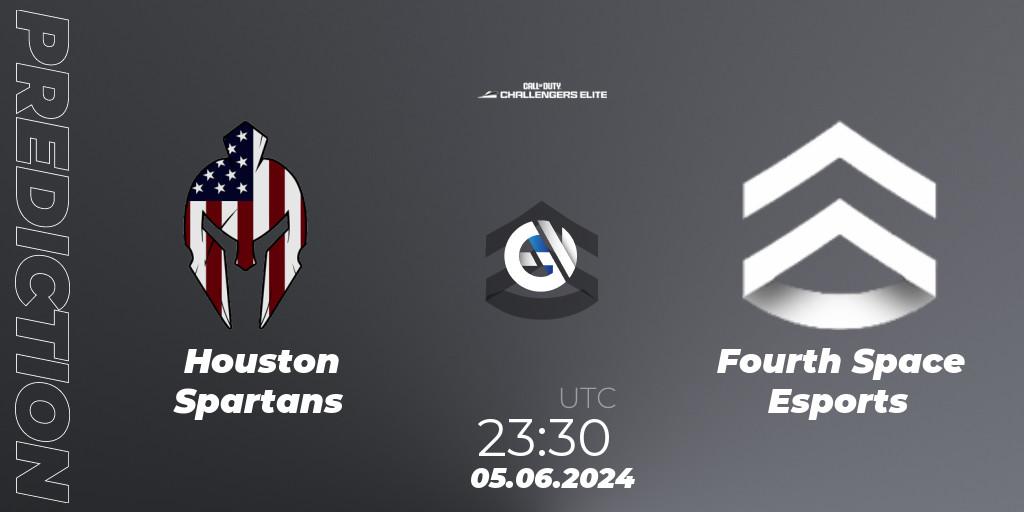 Pronósticos Houston Spartans - Fourth Space Esports. 05.06.2024 at 22:30. Call of Duty Challengers 2024 - Elite 3: NA - Call of Duty