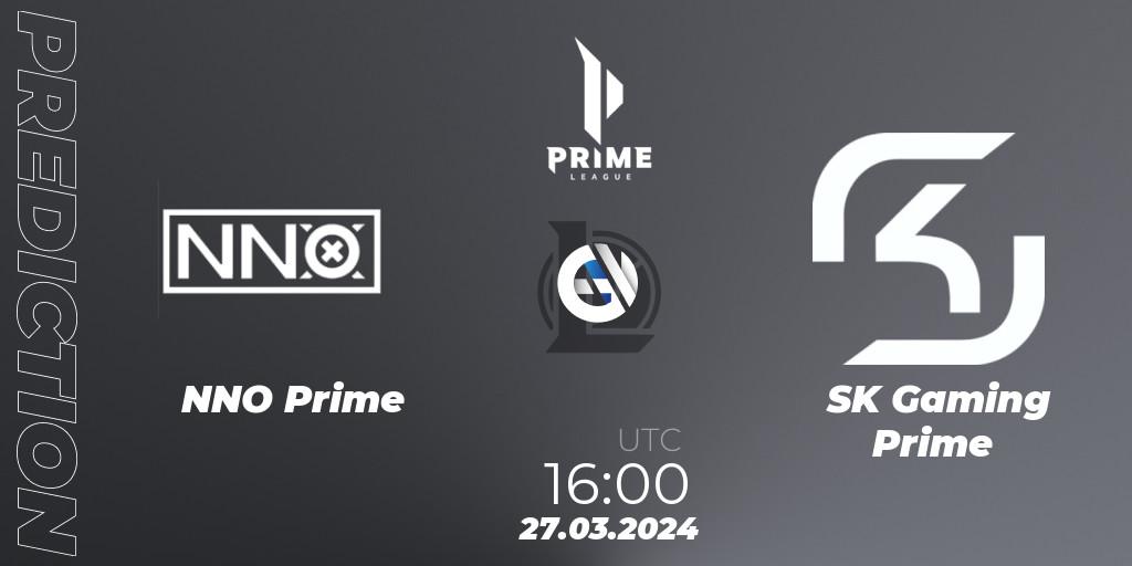 Pronósticos NNO Prime - SK Gaming Prime. 27.03.24. Prime League 2024 Spring 1st Division Playoffs - LoL