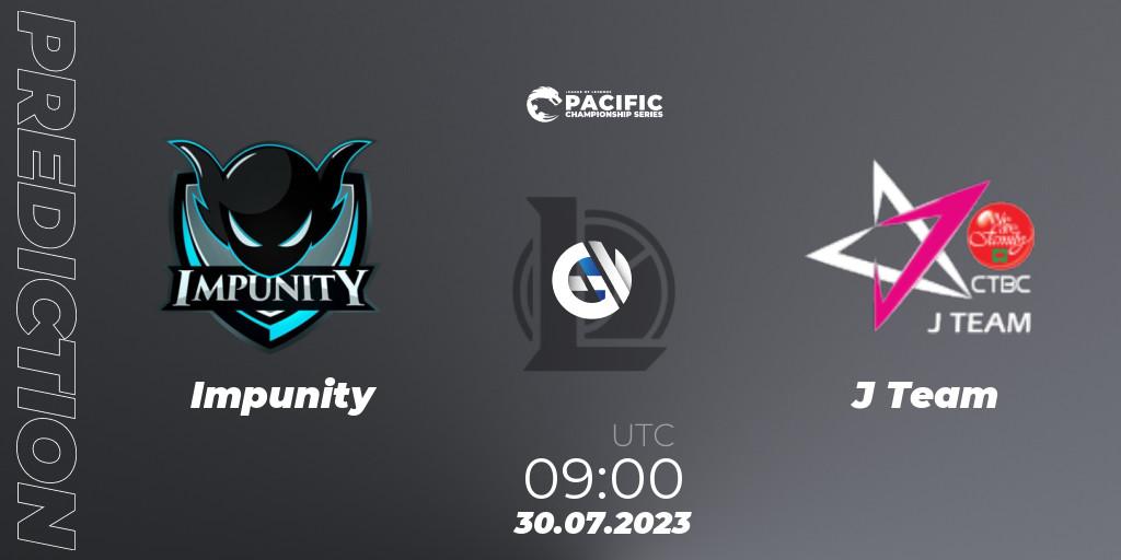 Pronósticos Impunity - J Team. 30.07.23. PACIFIC Championship series Group Stage - LoL