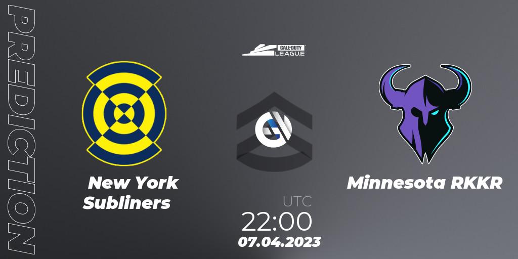 Pronósticos New York Subliners - Minnesota RØKKR. 07.04.2023 at 22:00. Call of Duty League 2023: Stage 4 Major Qualifiers - Call of Duty