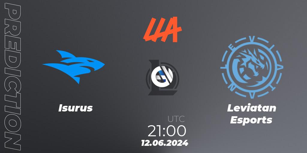 Pronósticos Isurus - Leviatan Esports. 12.06.2024 at 21:00. LLA Closing 2024 - Group Stage - LoL
