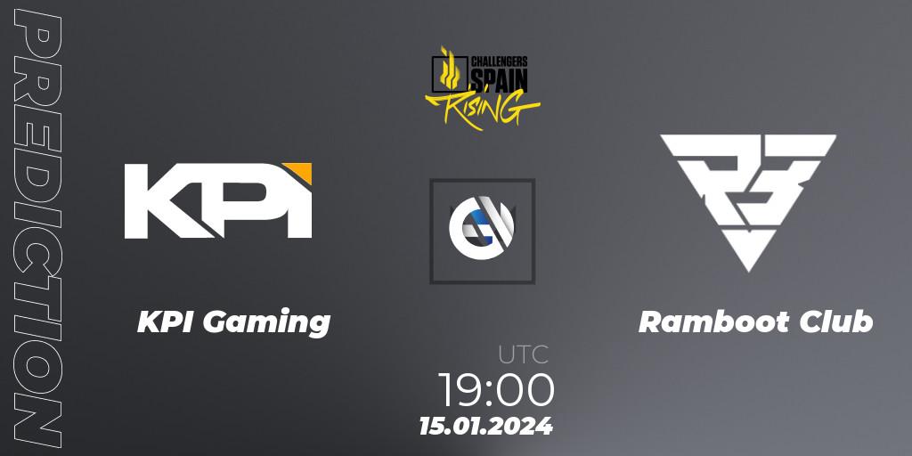 Pronósticos KPI Gaming - Ramboot Club. 15.01.2024 at 19:00. VALORANT Challengers 2024 Spain: Rising Split 1 - VALORANT